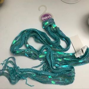 NWT| Y2K Sequins Hair Knitted Tie